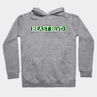 Beast Blvd Street Sign Hoodie